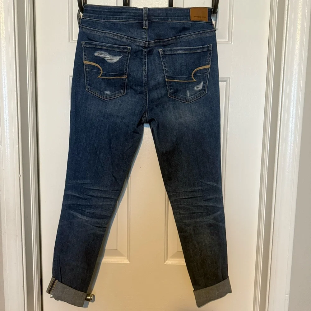 American Eagle Outfitters Blue Ankle Cropped Jeans